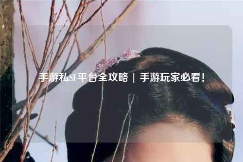 手游私SF平台全攻略 | 手游玩家必看!