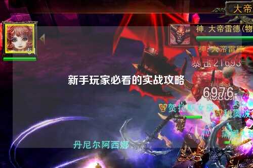 新手玩家必看的实战攻略