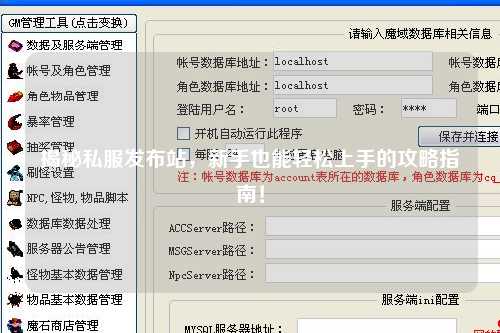 揭秘私服发布站，新手也能轻松上手的攻略指南！