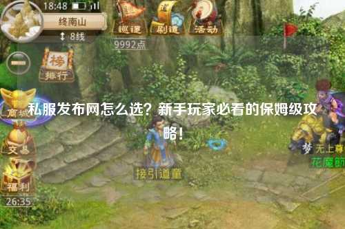 私服发布网怎么选？新手玩家必看的保姆级攻略！